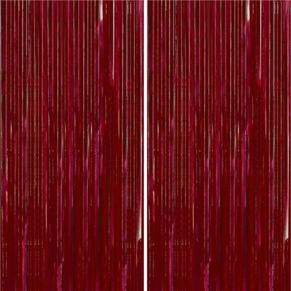 Red Streamers Fringe Curtain Backdrop Party Decorations Birthday Graduation Bach